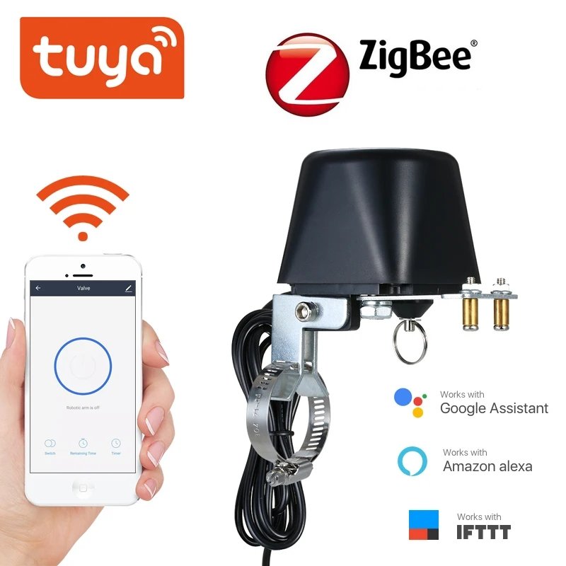 Tuya Zigbee Smart Valve for Smart Home Water Control